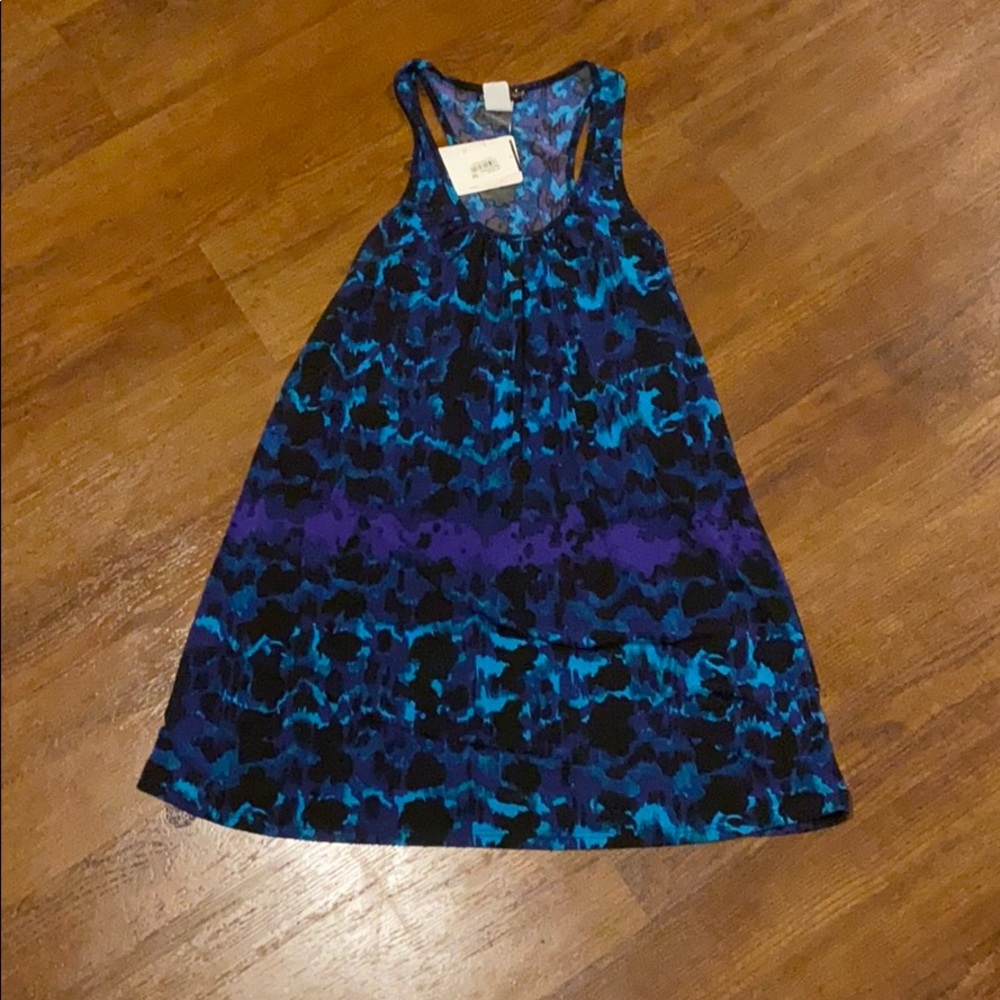 NWT Blue tie dye -ish dress